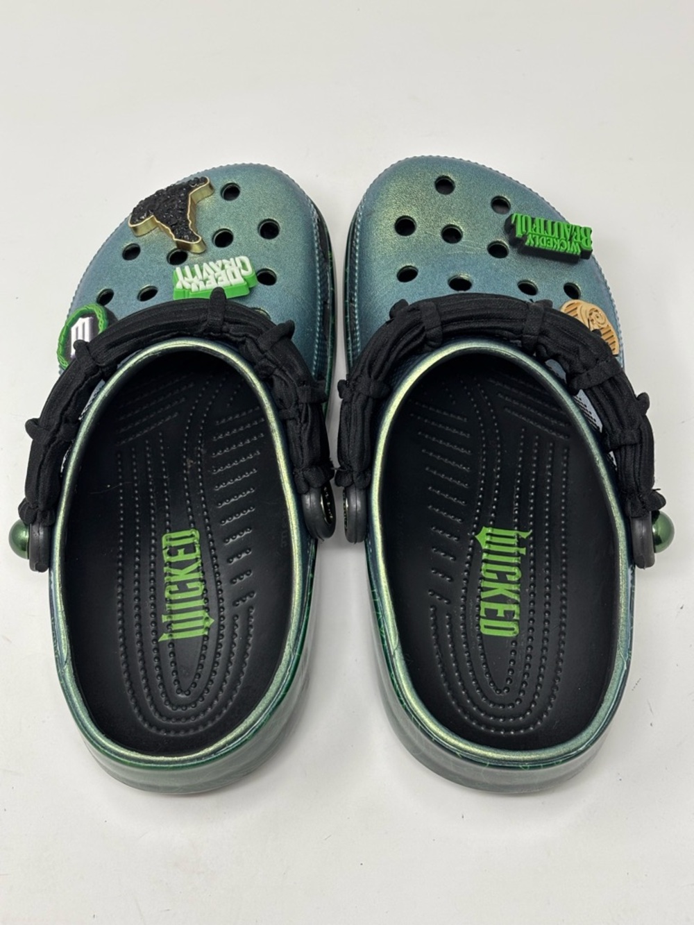 CROCS X Wicked Elphaba Classic Crocs Shoes Size Women’s 7 - Picture 5 of 16